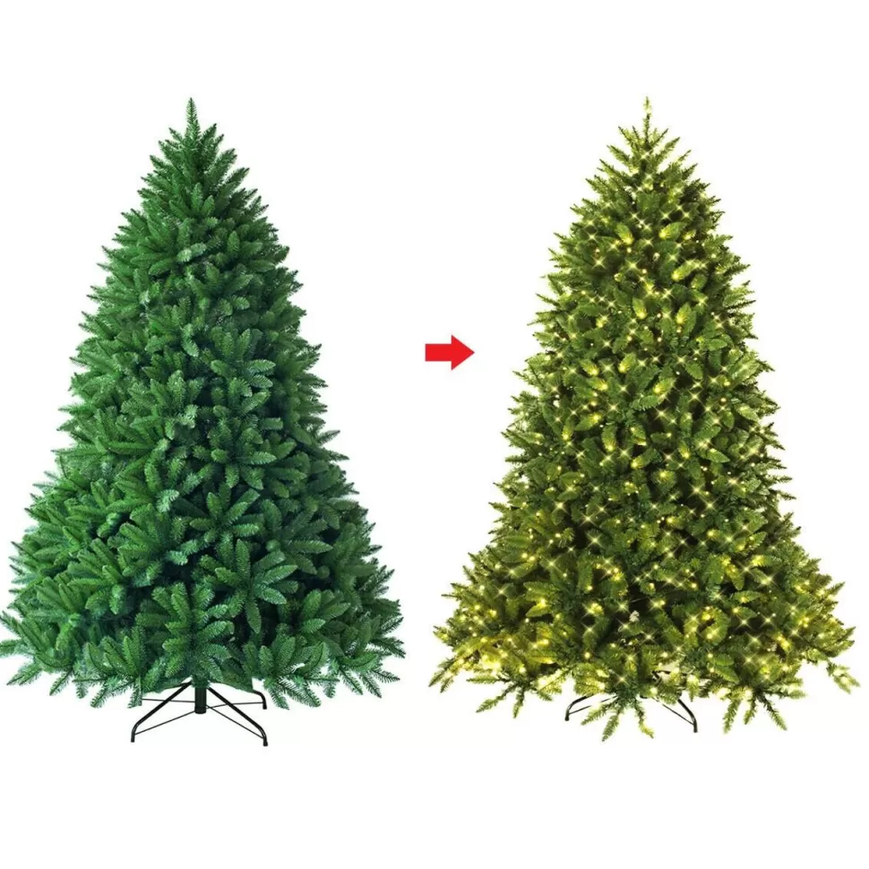 Cheap The Holiday Aisle Extra Full Green Realistic Artificial Fir Christmas Tree With 650 Led Lights
