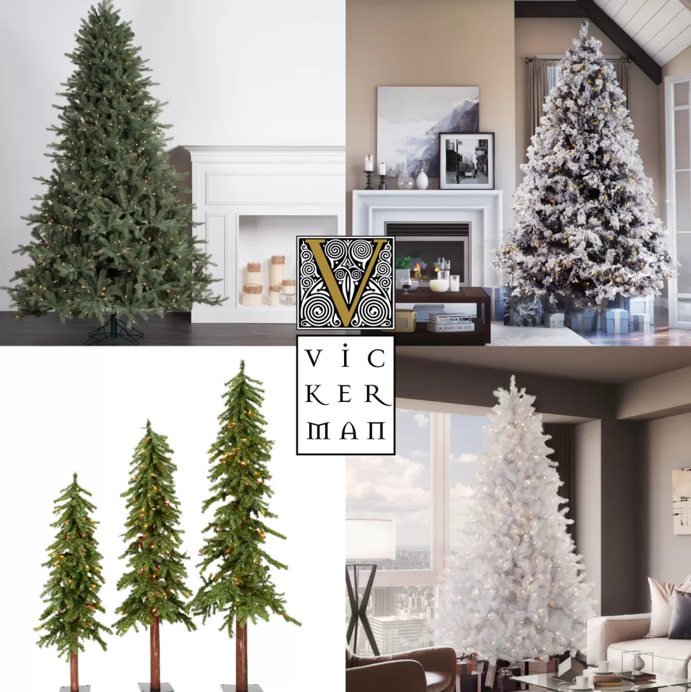 New Andover Mills Galarza 3' Green Pine Artificial Christmas Tree With 100 Clear/White Lights