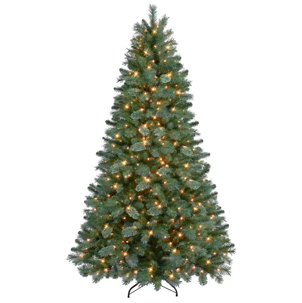 Outlet The Holiday Aisle Goulden 6' 6" H Green Pine Christmas Tree With 400 Lights