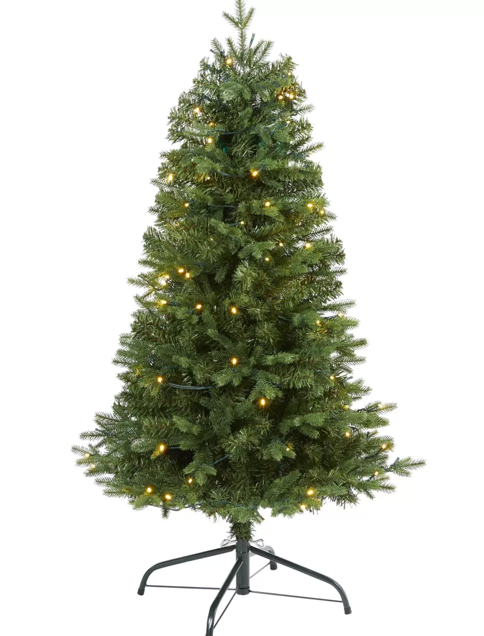 Best Sale The Holiday Aisle Green Artificial Realistic Fir Feather Christmas Tree With Led Steady/Constant Lights