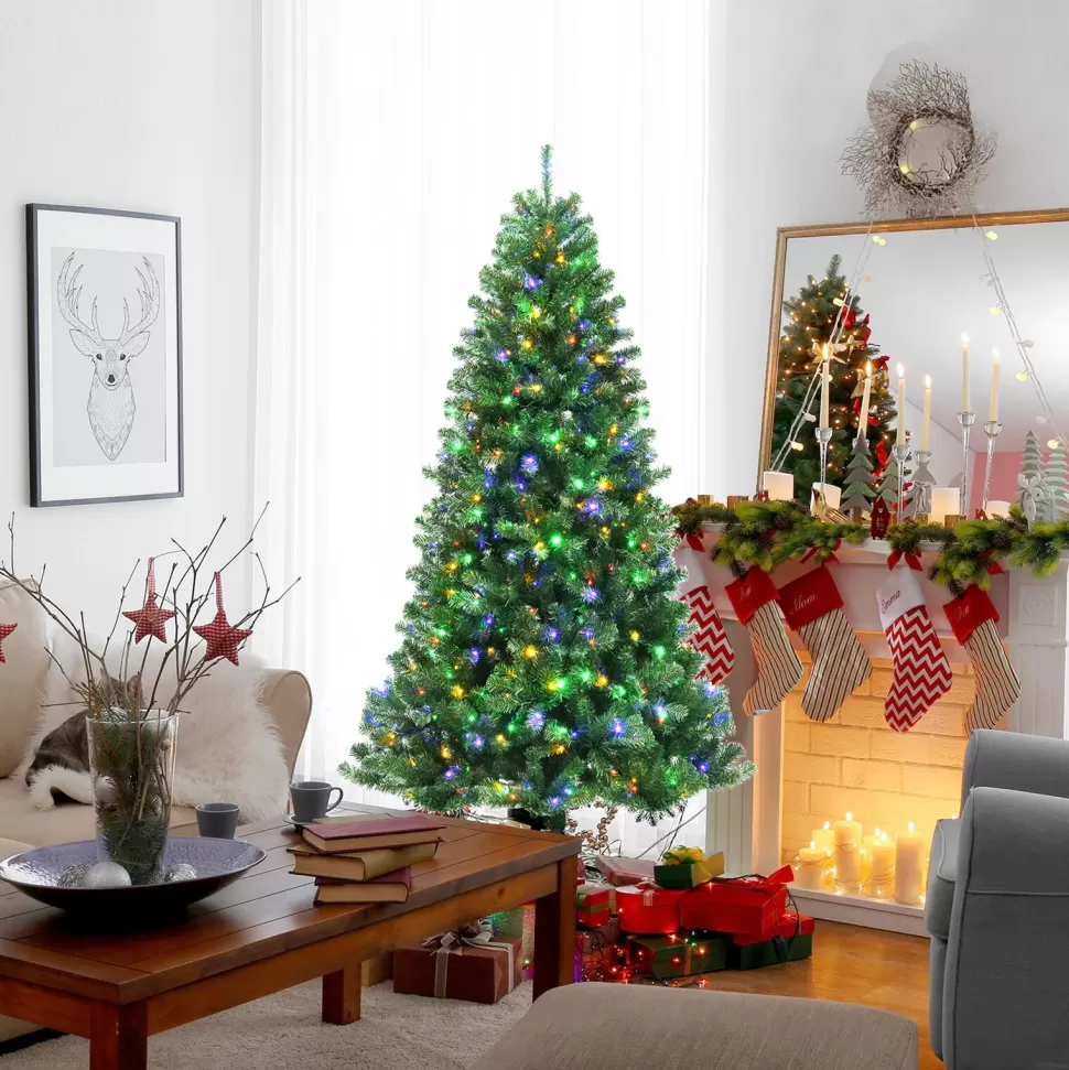 New The Twillery Co. Green Cashmere Christmas Tree With Led Lights
