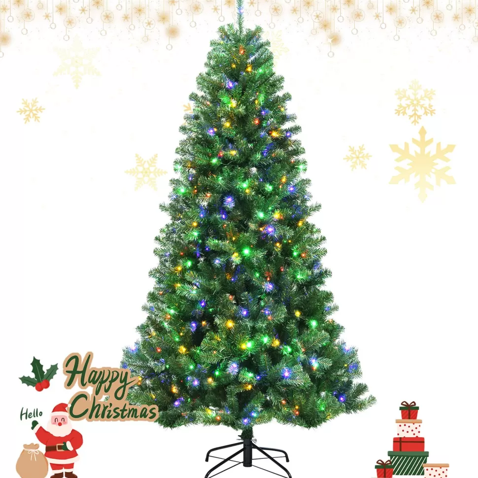 New The Twillery Co. Green Cashmere Christmas Tree With Led Lights