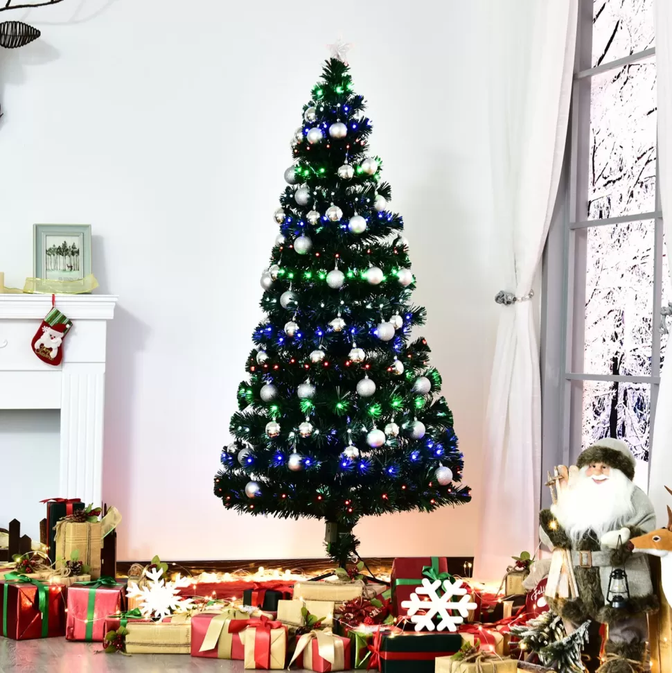 Sale The Holiday Aisle Green Fir Artificial Christmas Tree With 280 Multi-Colored Lights
