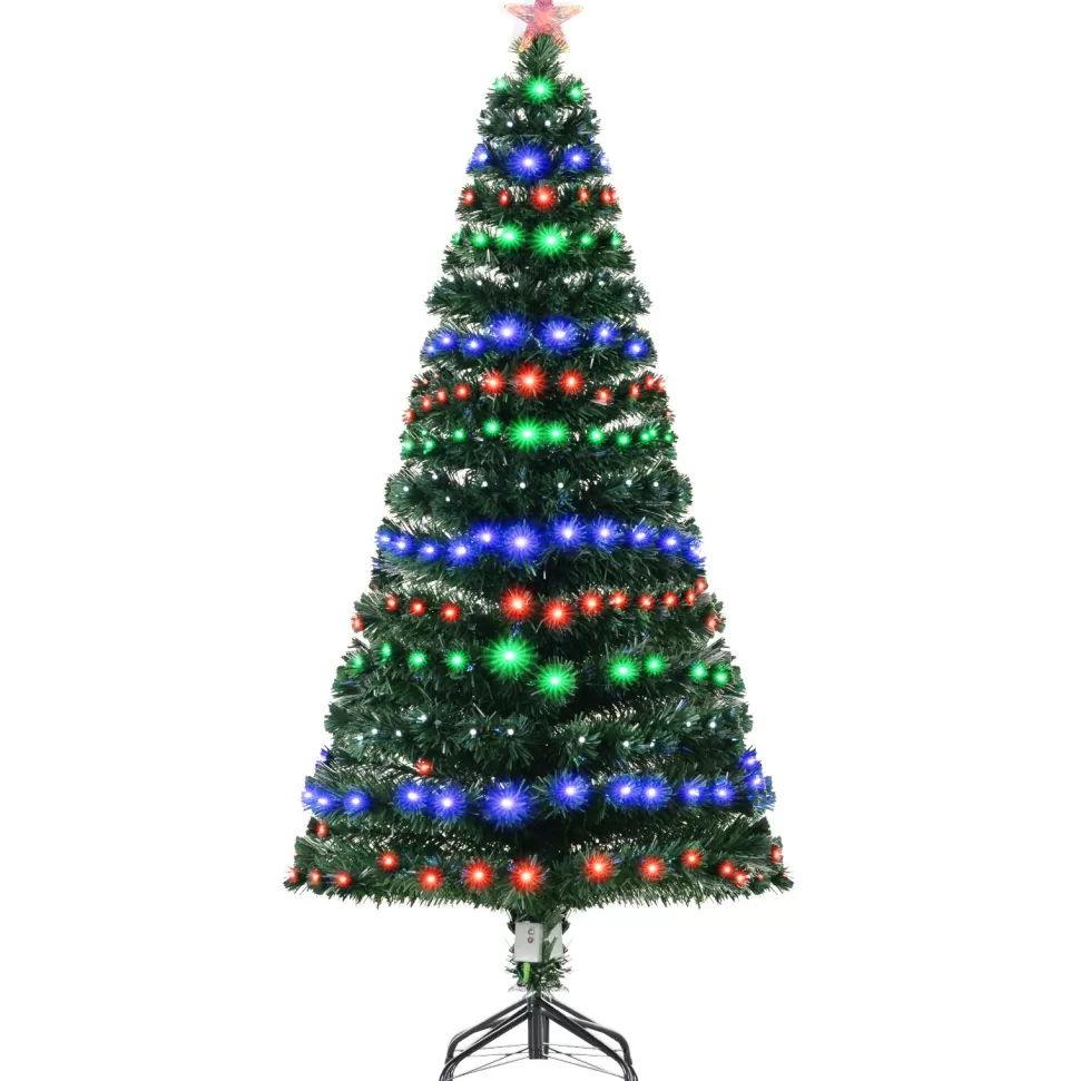Sale The Holiday Aisle Green Fir Artificial Christmas Tree With 280 Multi-Colored Lights