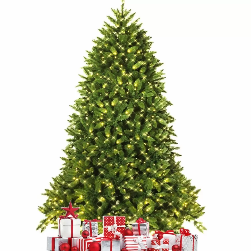 Sale The Holiday Aisle Green Fir Artificial Christmas Tree With 650 Clear & White Lights