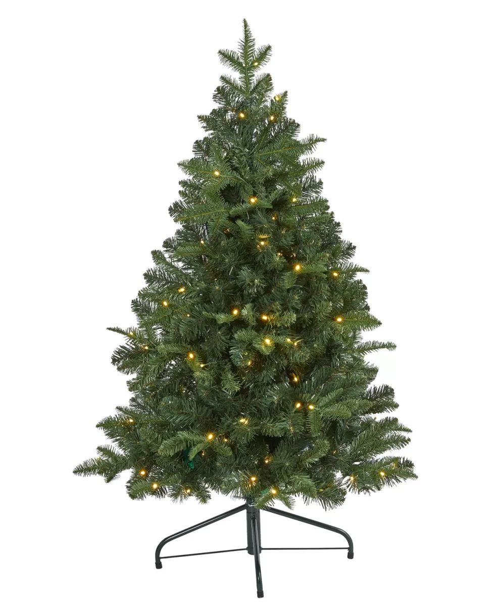 Best Sale The Holiday Aisle Green Fir Artificial Christmas Tree With Clear Lights