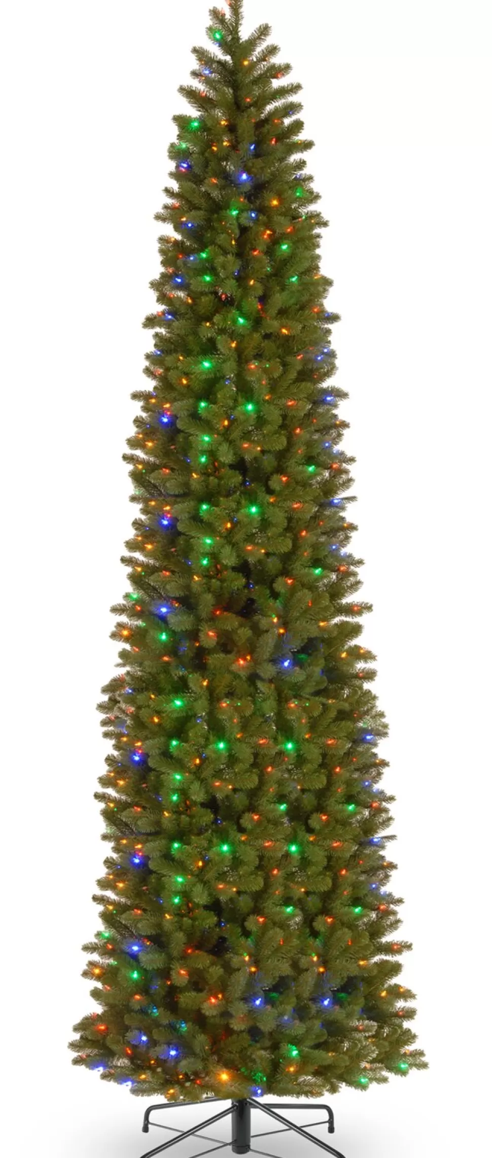Sale Mercury Row Green Fir Artificial Christmas Tree With Color + Clear Lights