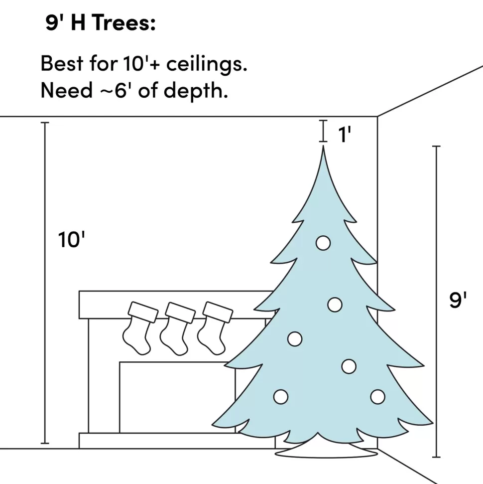 Sale Mercury Row Green Fir Artificial Christmas Tree With Color + Clear Lights