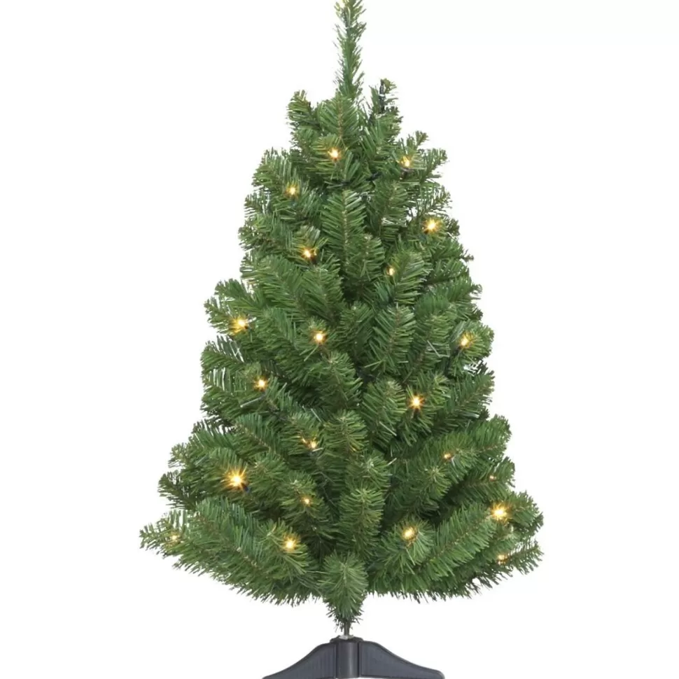 Outlet The Holiday Aisle Green Fir Artificial Christmas Tree With Colored & Clear Lights