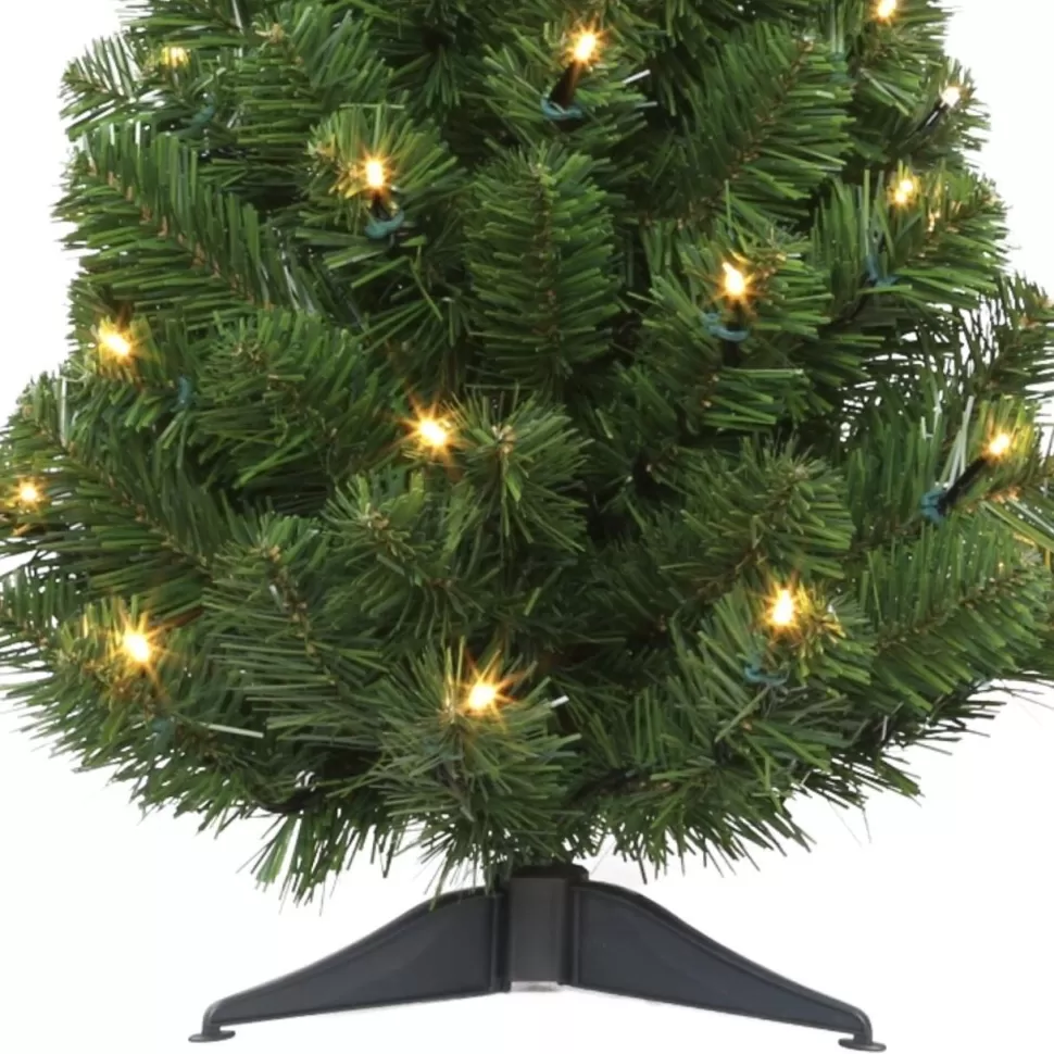 Outlet The Holiday Aisle Green Fir Artificial Christmas Tree With Colored & Clear Lights