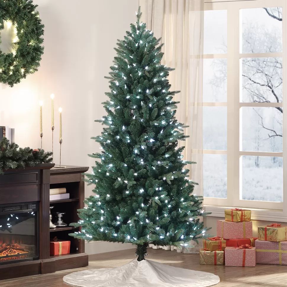 New Mr. Christmas Green Realistic Pvc & Pe Blend 400 Led Color Changing Christmas Tree
