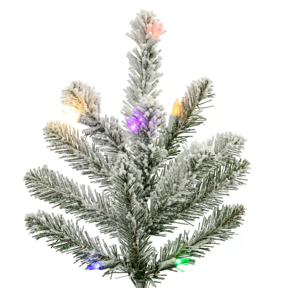 Store The Holiday Aisle Gwender 6.5' Lighted Artificial Pine Christmas Tree - Stand Included