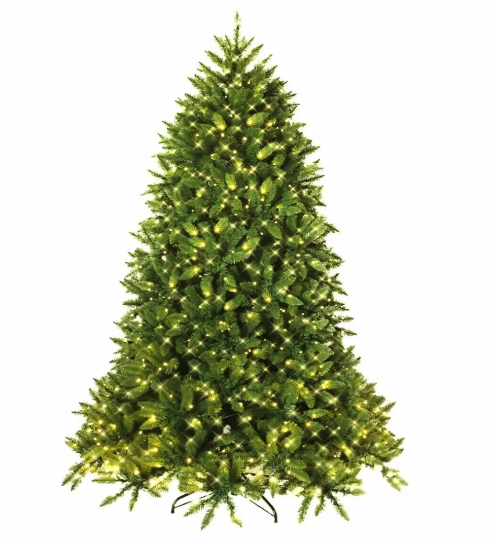 Sale The Holiday Aisle Hinged 6' Green Fir Artificial Christmas Tree With 650 Clear And White Lights