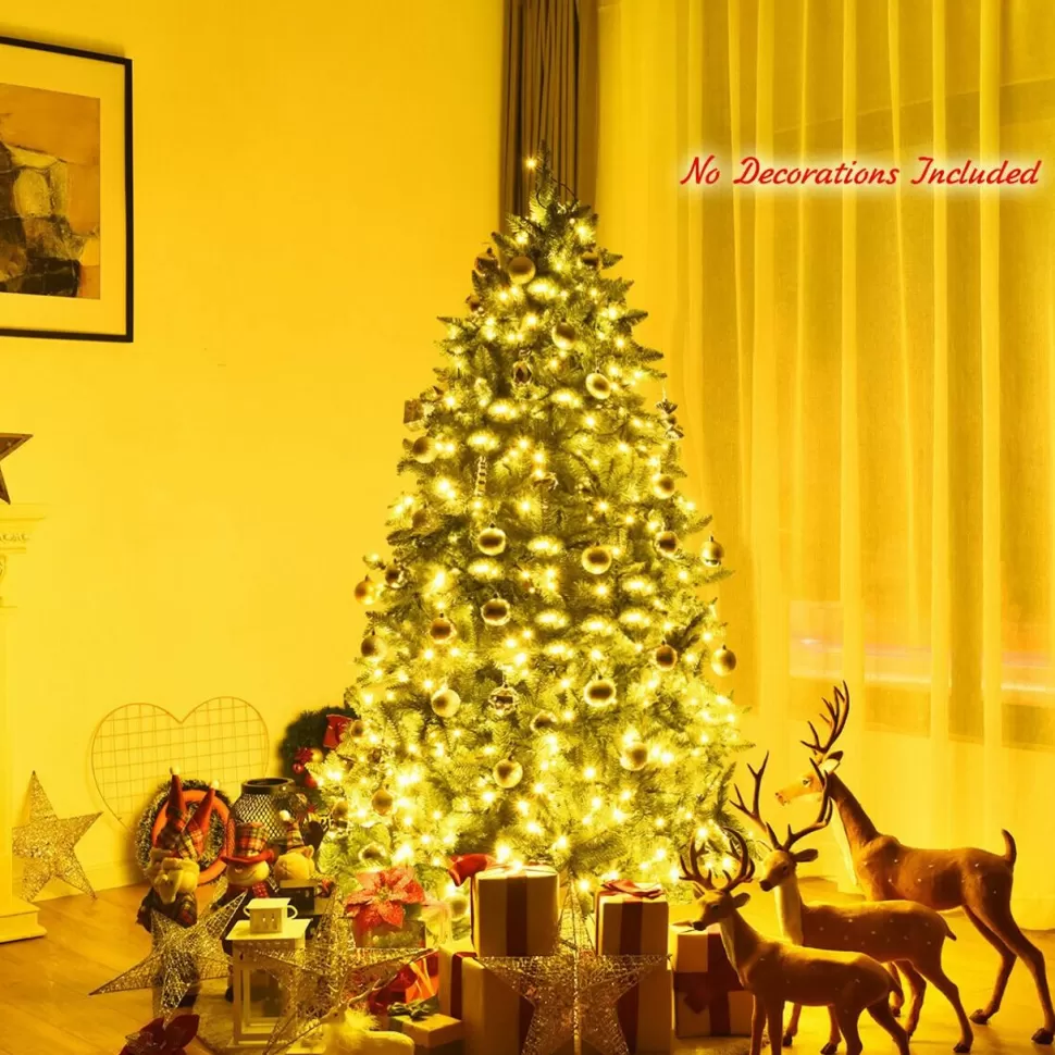 Sale The Holiday Aisle Hinged 6' Green Fir Artificial Christmas Tree With 650 Clear And White Lights