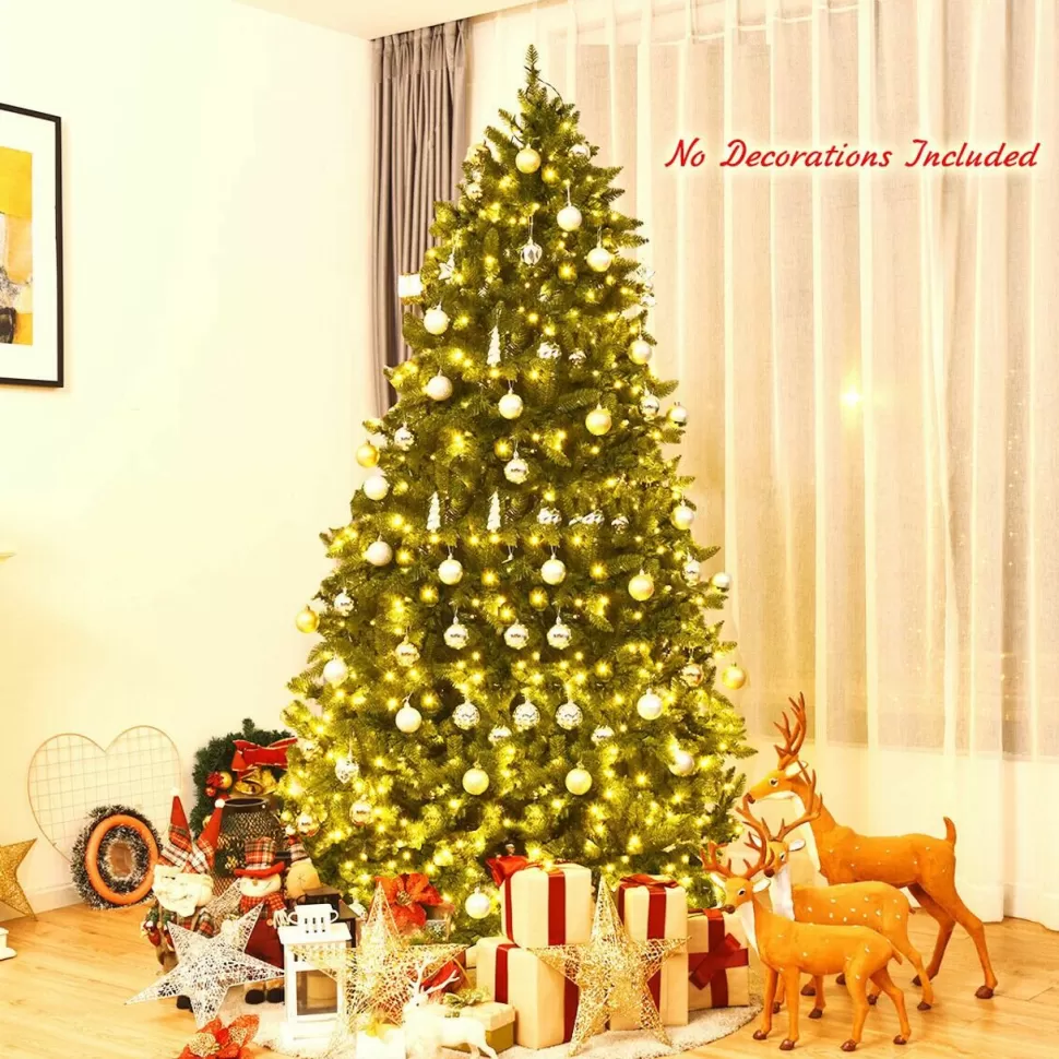 Discount The Holiday Aisle Hinged 7.5' Green Fir Artificial Christmas Tree With 700 Clear And White Lights