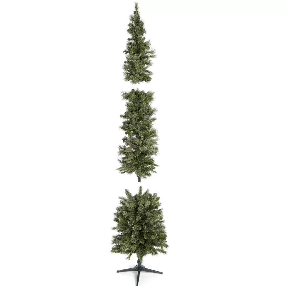 Best The Holiday Aisle Home Heritage 9 Ft Pencil Pine Prelit Artificial Christmas Tree 500 Clear Lights