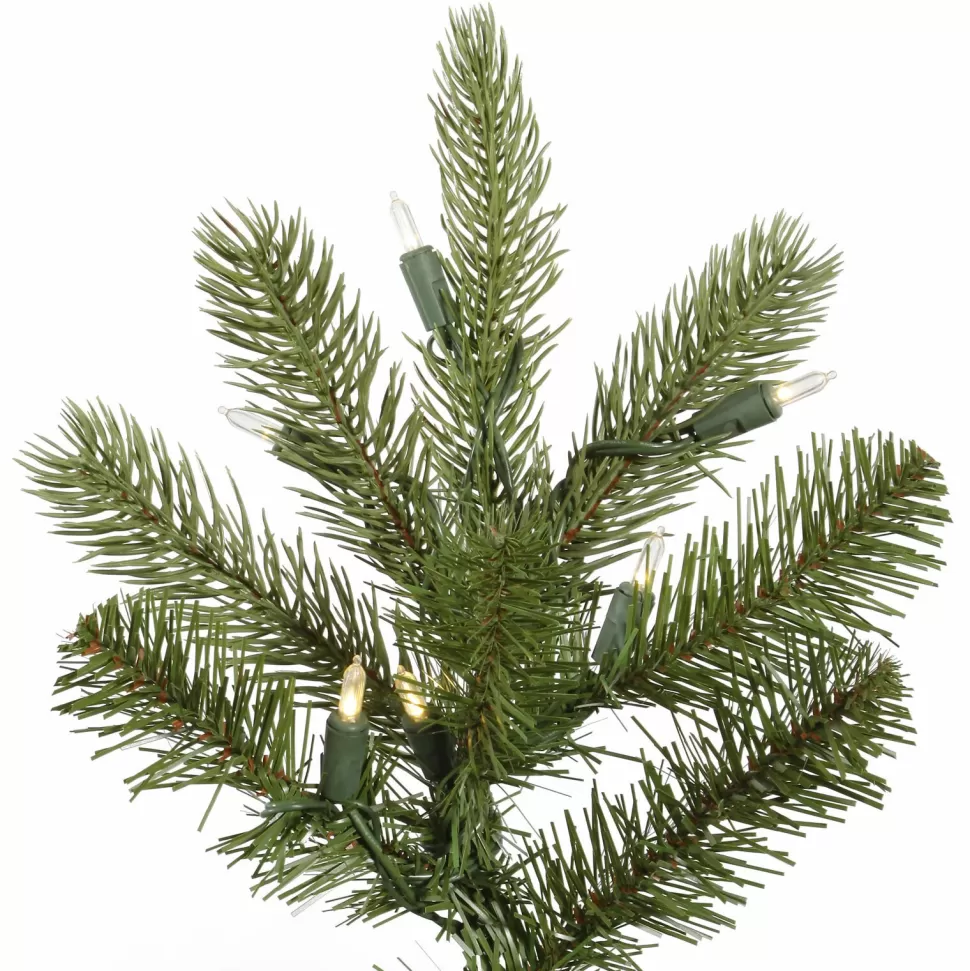 Sale The Holiday Aisle King 5.5' Green Spruce Trees Artificial Christmas Tree With 250 Led Clear/White Lights