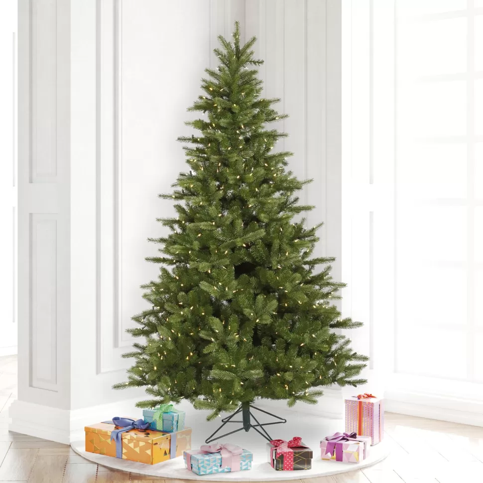 Flash Sale The Holiday Aisle King 6.5' Green Spruce Artificial Christmas Tree With 350 Colored & White Lights