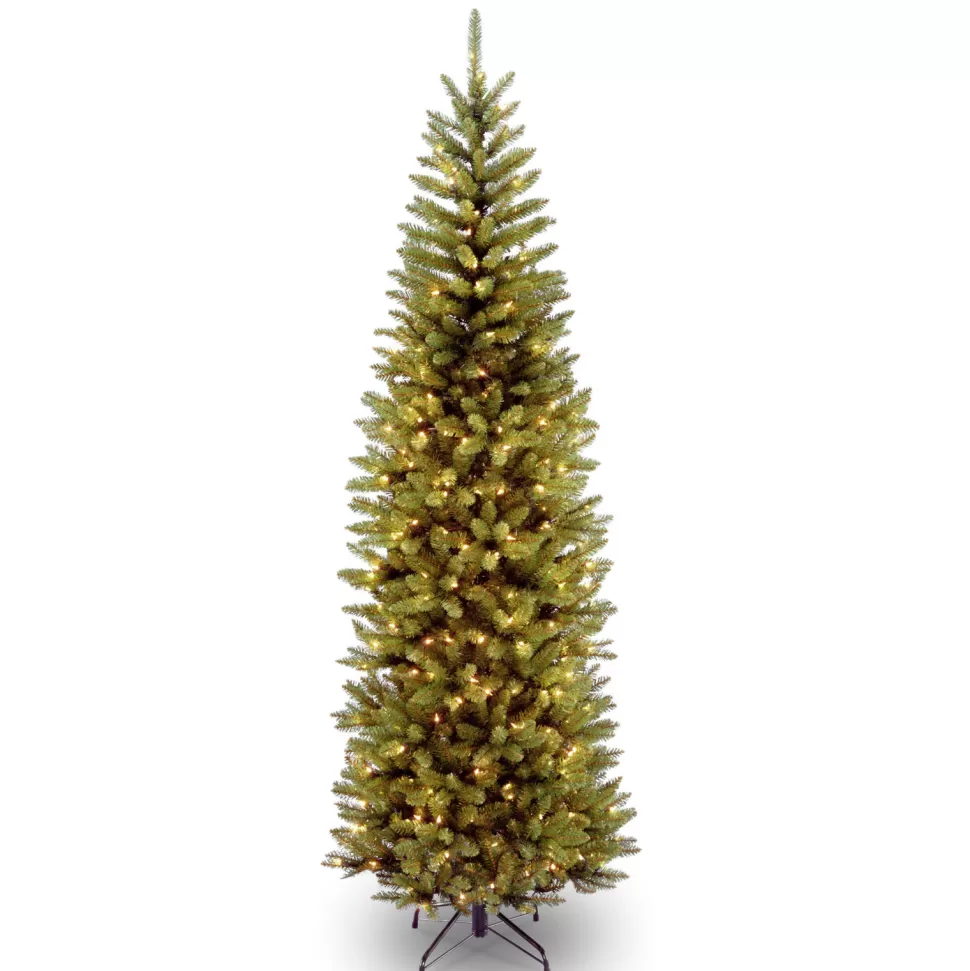 Cheap Darby Home Co Kingswood Fir 90'' Lighted Artificial Fir Christmas Tree - Stand Included