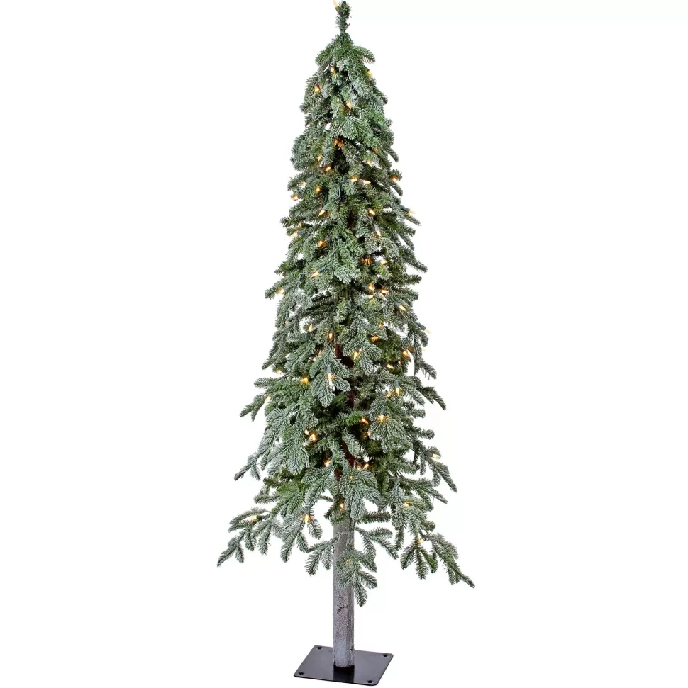 Hot The Holiday Aisle Lit Winter 5' Frosted Green Alpine Artificial Christmas Tree With 150 Clear Lights With Stand