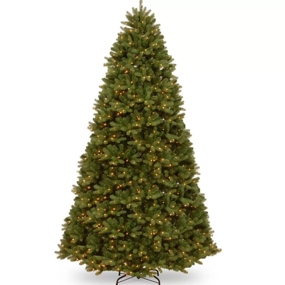 Fashion Red Barrel Studio Newberry Green Realistic Artificial Spruce Christmas Tree With 1200 Led Color Changing/Combinationlights