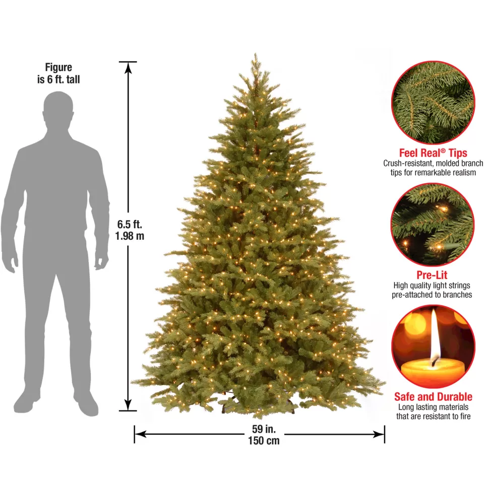 Flash Sale The Holiday Aisle Nordic Spruce 6.5' Green Spruce Artificial Christmas Tree With Clear/White Lights