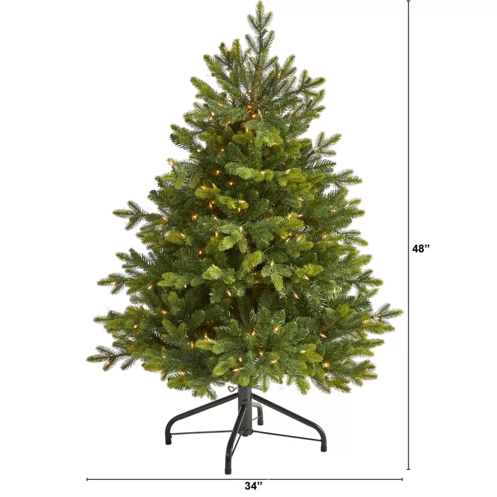 Outlet The Holiday Aisle North Carolina 7' Green Fir Artificial Christmas Tree With 550 Colored And Clear Lights