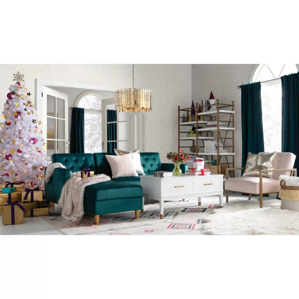 Sale Mercury Row North Valley 7' White Spruce Christmas Tree With 550 Clear/White Lights