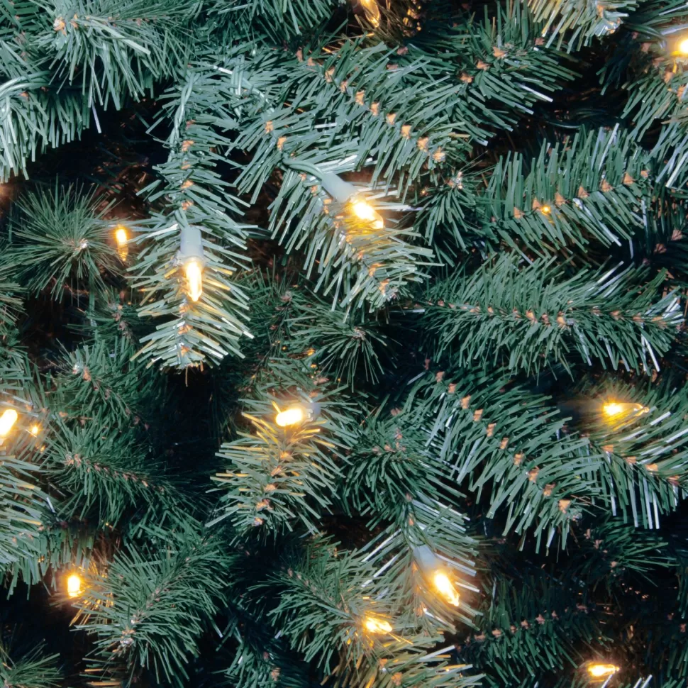 Clearance Hashtag Home North Valley Blue Spruce Artificial Christmas Tree With Clear/White Lights