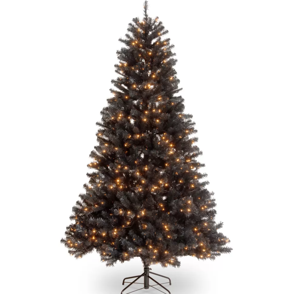 Store The Twillery Co. Offutt 7' Black Spruce Artificial Halloween Tree With 500 Lights