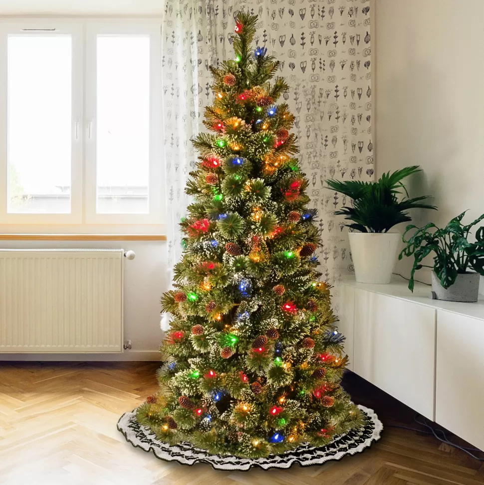 Sale The Holiday Aisle Ogema 5' Green Pine Artificial Christmas Tree With 150 Multi-Color Lights