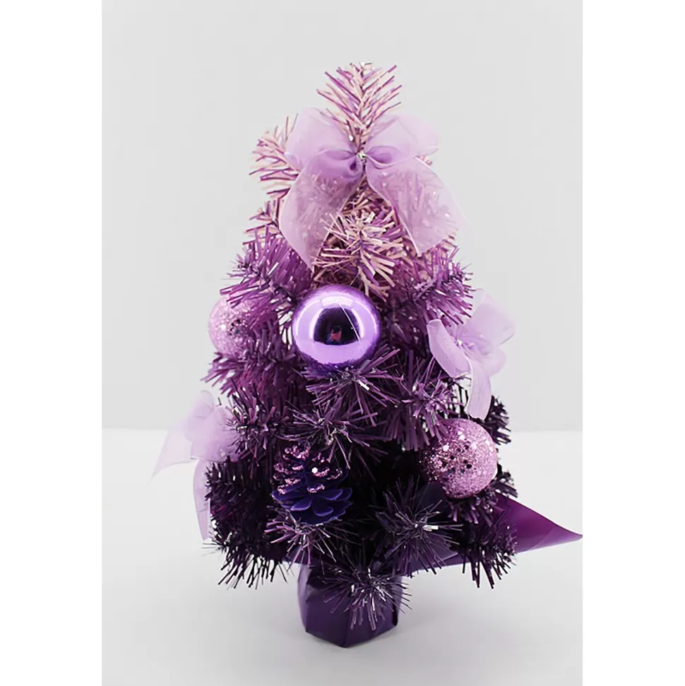 Sale The Holiday Aisle Ombre Purple Fir Artificial Christmas Tree With 30 Clear Lights