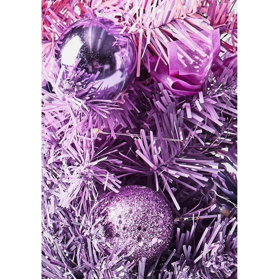 Sale The Holiday Aisle Ombre Purple Fir Artificial Christmas Tree With 30 Clear Lights
