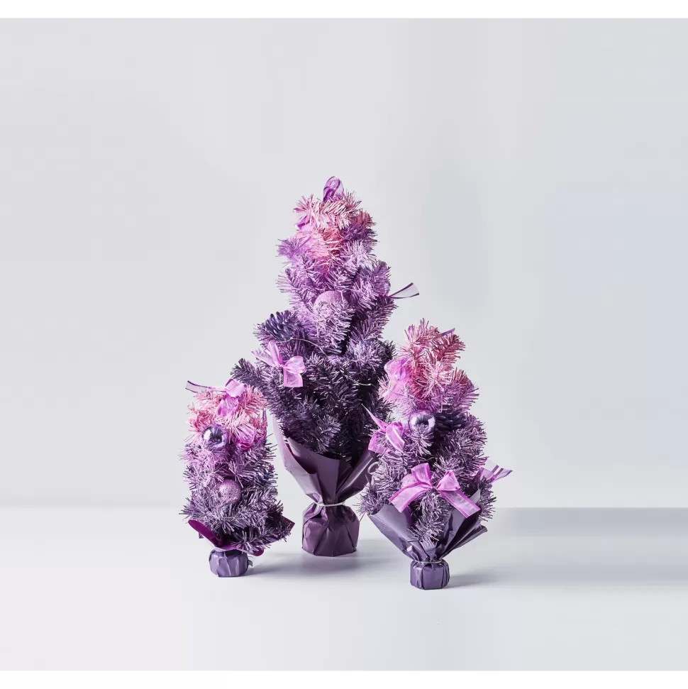 Sale The Holiday Aisle Ombre Purple Fir Artificial Christmas Tree With 30 Clear Lights