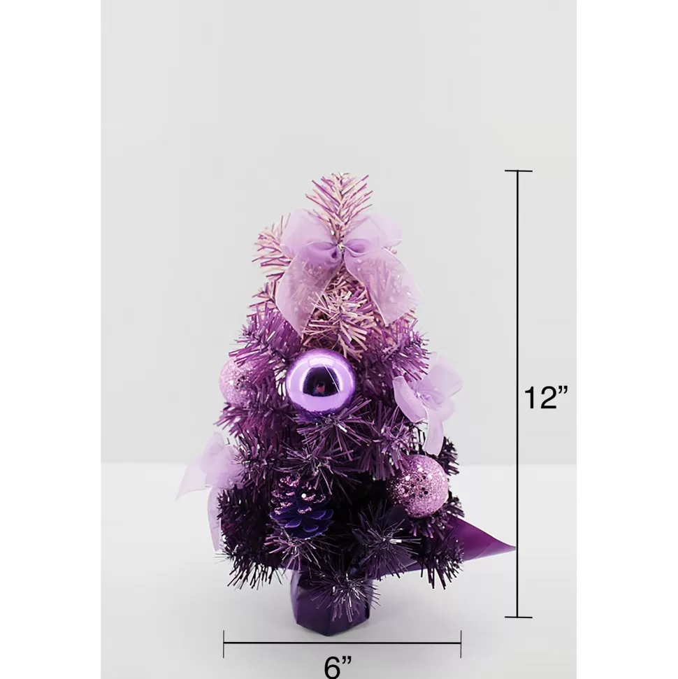 Sale The Holiday Aisle Ombre Purple Fir Artificial Christmas Tree With 30 Clear Lights