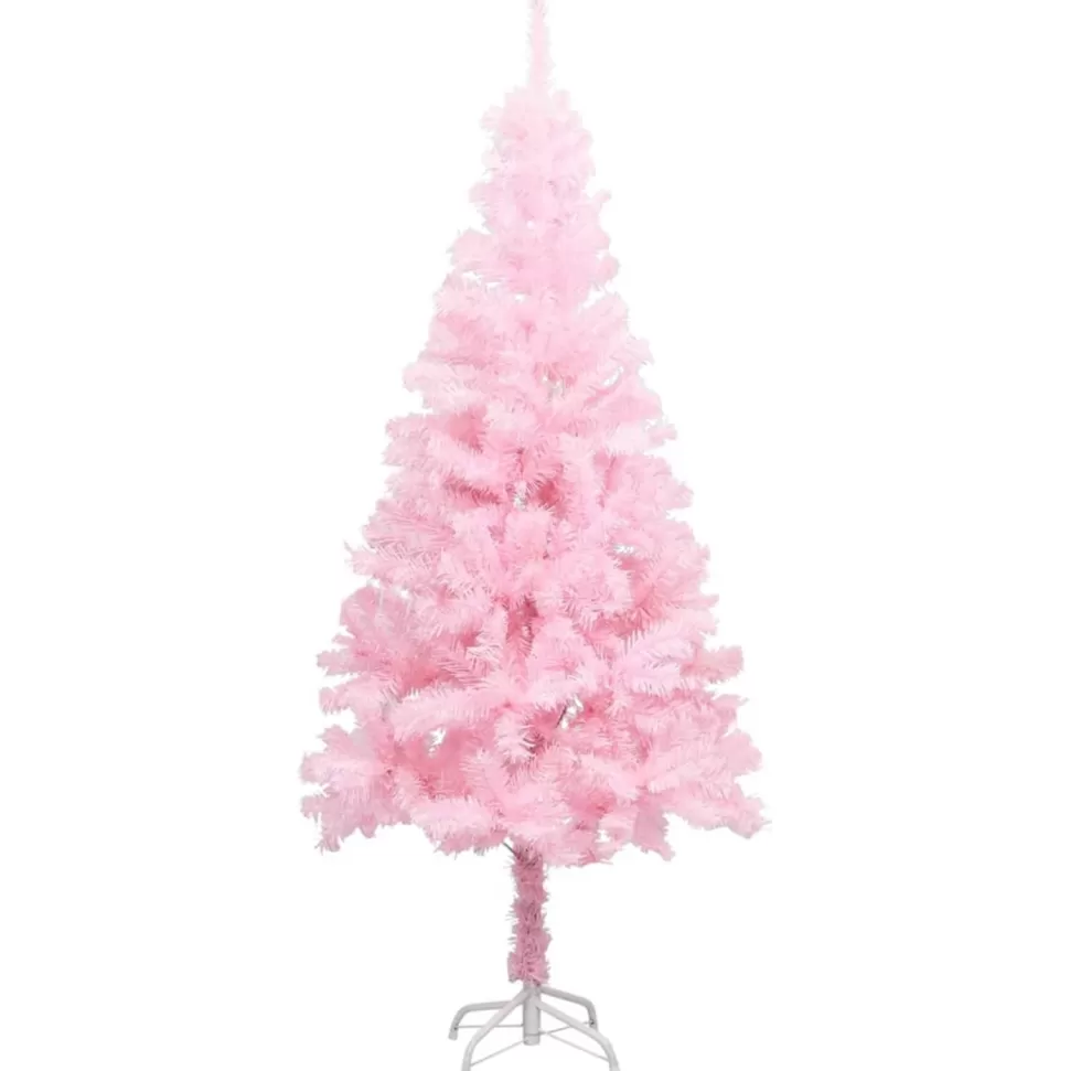 Flash Sale The Holiday Aisle Pink Realistic Pine Christmas Tree With Led Lights