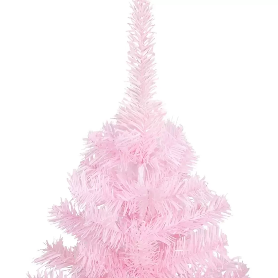 Flash Sale The Holiday Aisle Pink Realistic Pine Christmas Tree With Led Lights