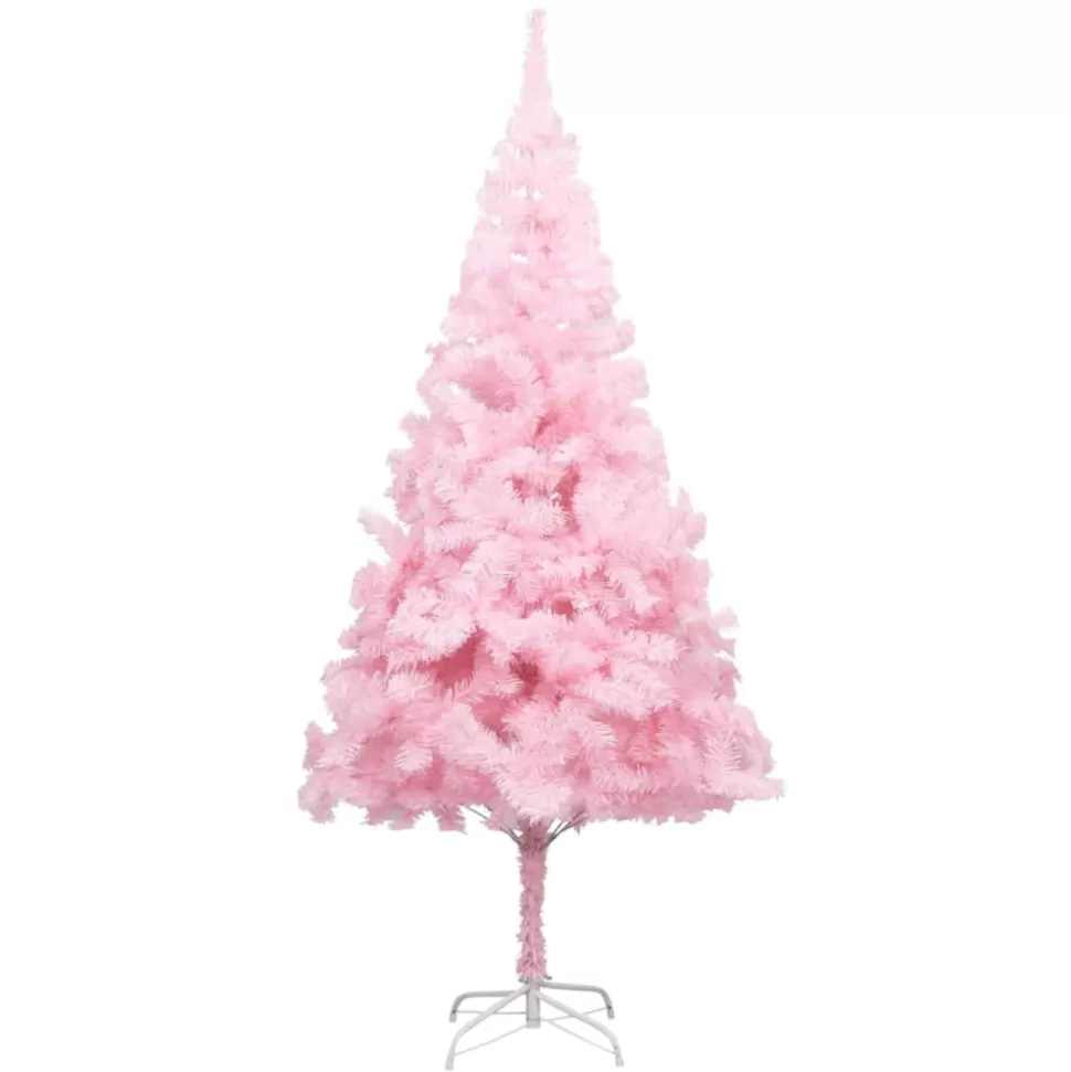 Flash Sale The Holiday Aisle Pink Realistic Pine Christmas Tree With Led Lights