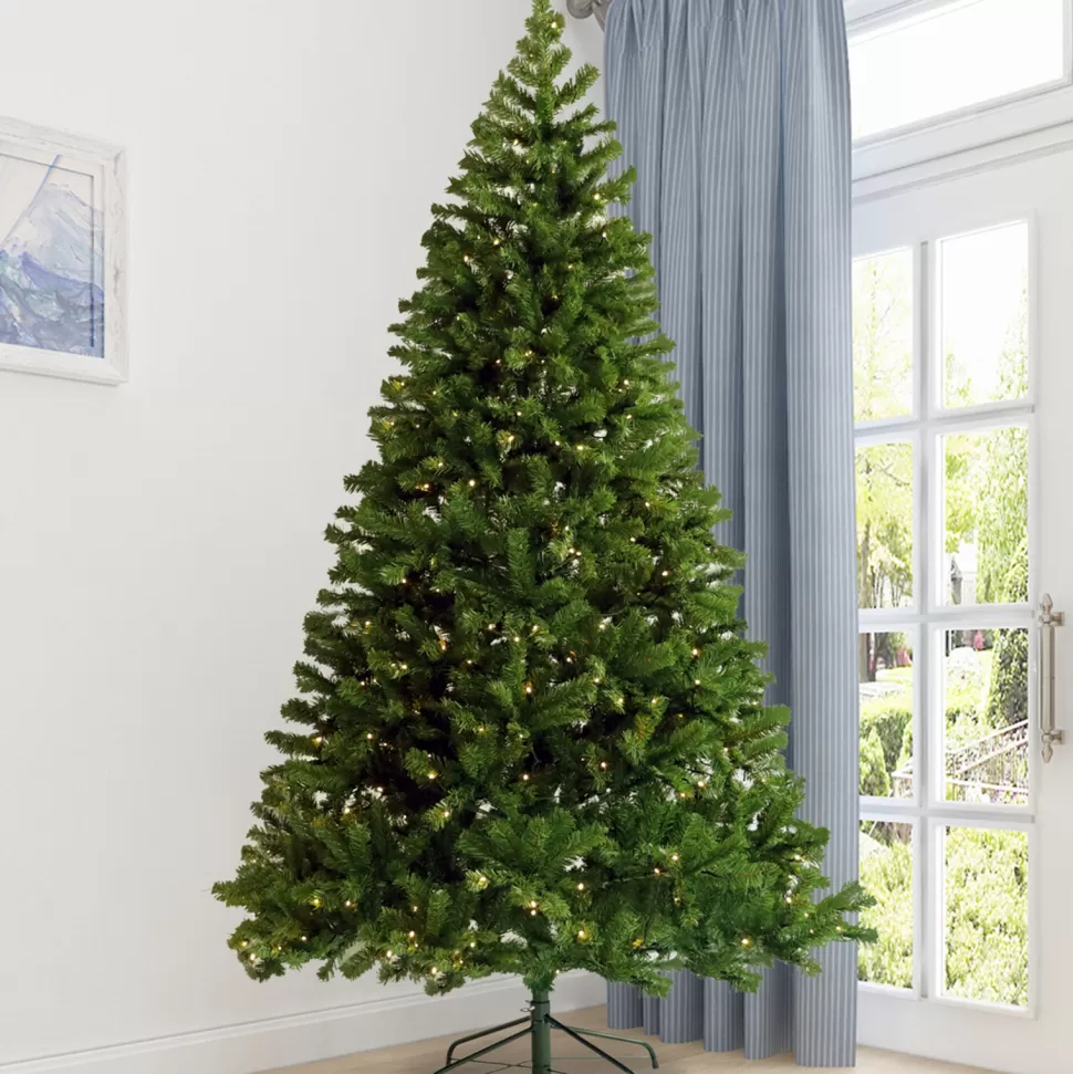 Sale The Holiday Aisle Pre-Lit 7.5' Green Pine Artificial Christmas Tree With 400 Colored & Clear Lights
