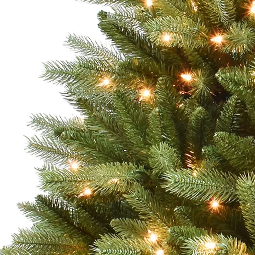 Best Sale The Holiday Aisle Pre-Lit Douglas Premier Green Fir Artificial Christmas Tree With Clear/White Lights