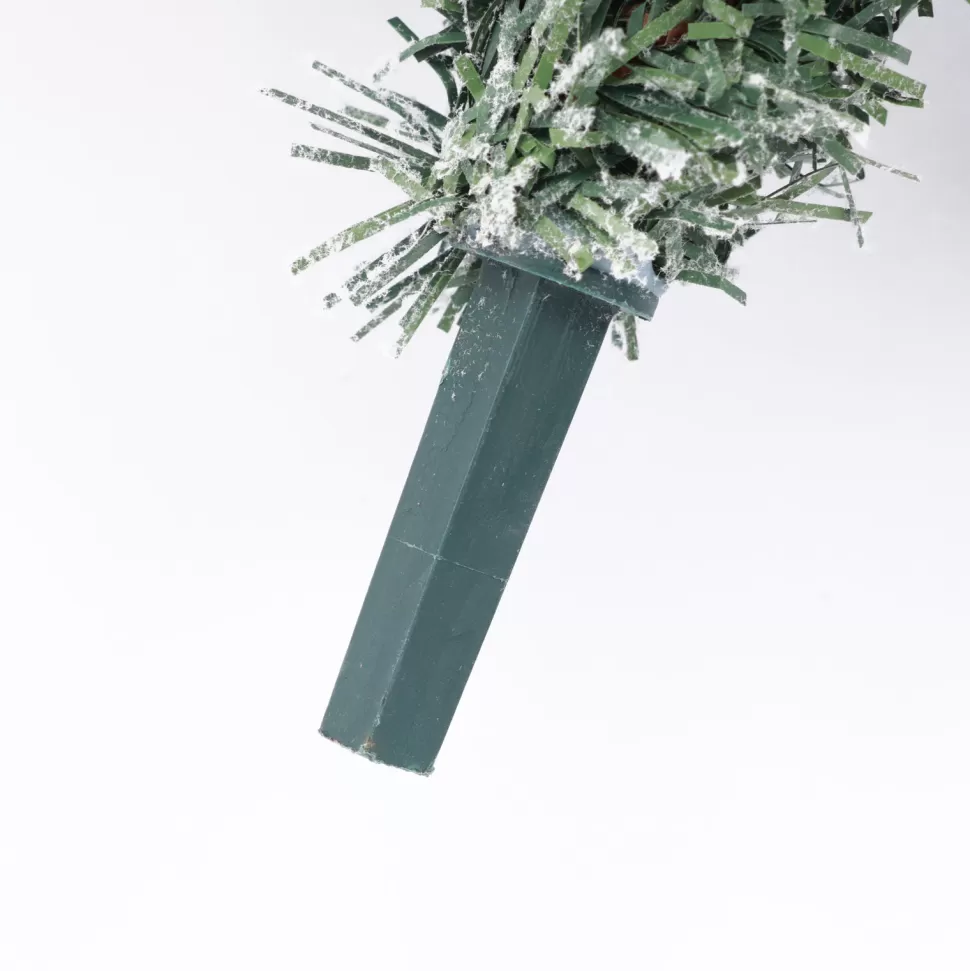 Flash Sale The Holiday Aisle Pre-Lit Porch 3' White/Green Realistic Artificial Fir Christmas Tree With 50 Warm White Lights