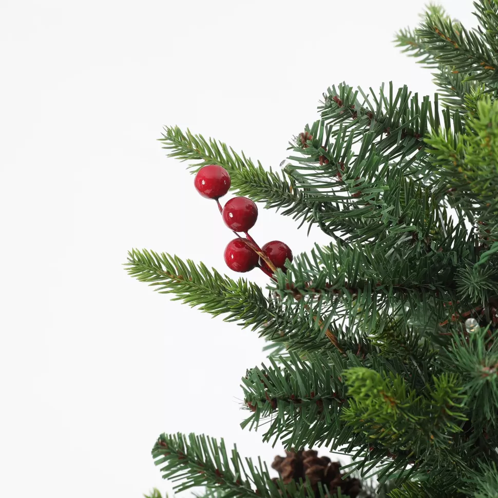 Outlet The Holiday Aisle Pre-Lit Porch 5' Green Pine Fir Artificial Christmas Tree With 150 Warm White Lights