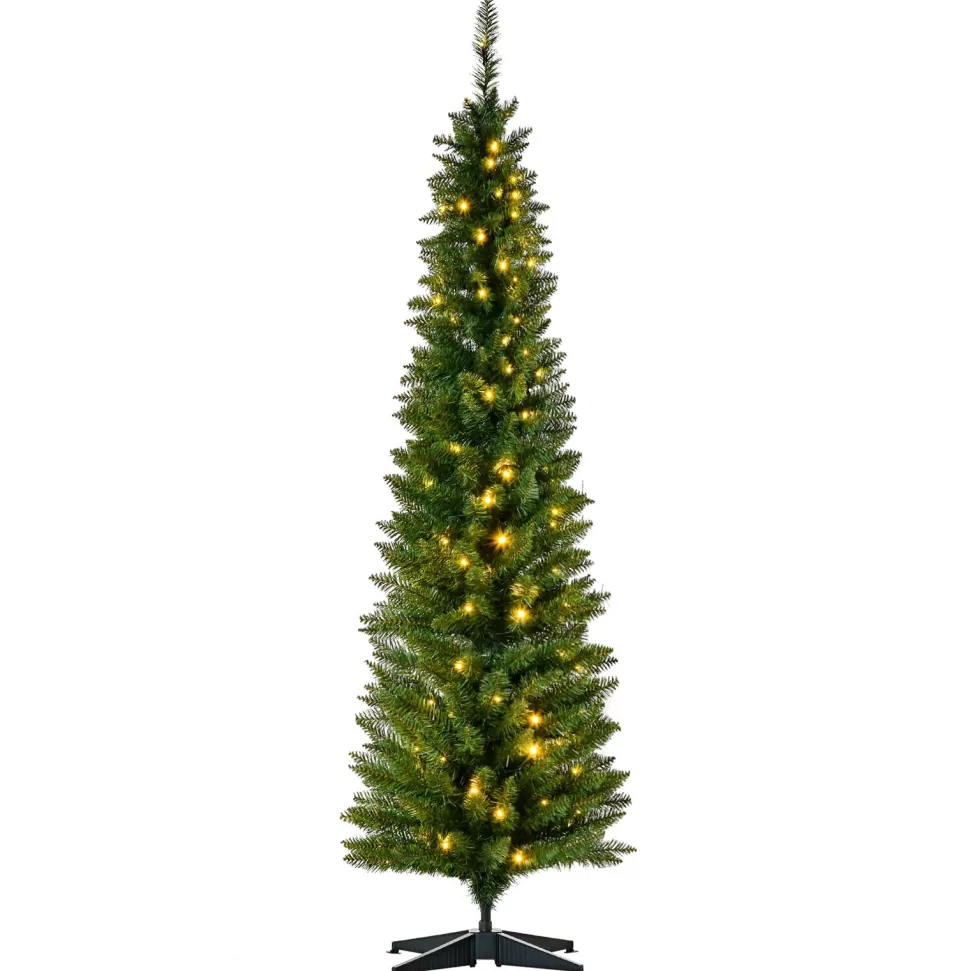 Best Sale The Holiday Aisle Realistic Artificial Christmas Tree With 200 Led Pulsing/Blinking Lights