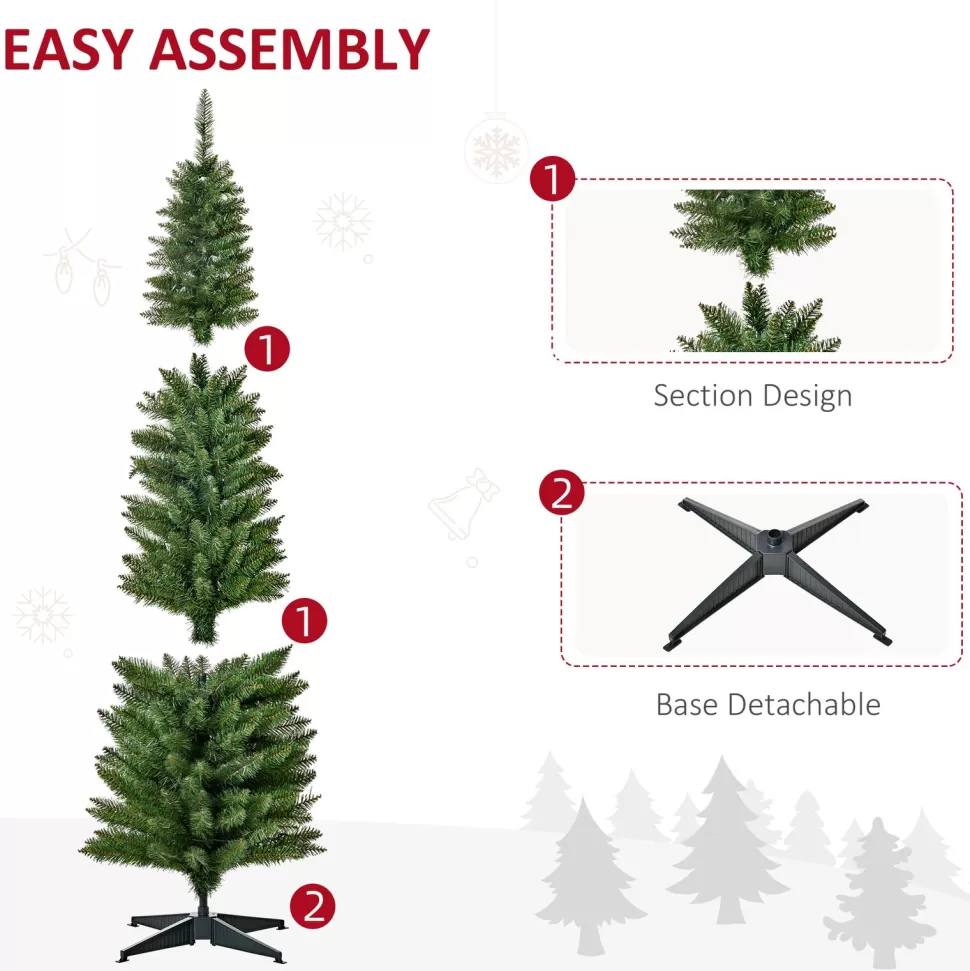 Best Sale The Holiday Aisle Realistic Artificial Christmas Tree With 200 Led Pulsing/Blinking Lights