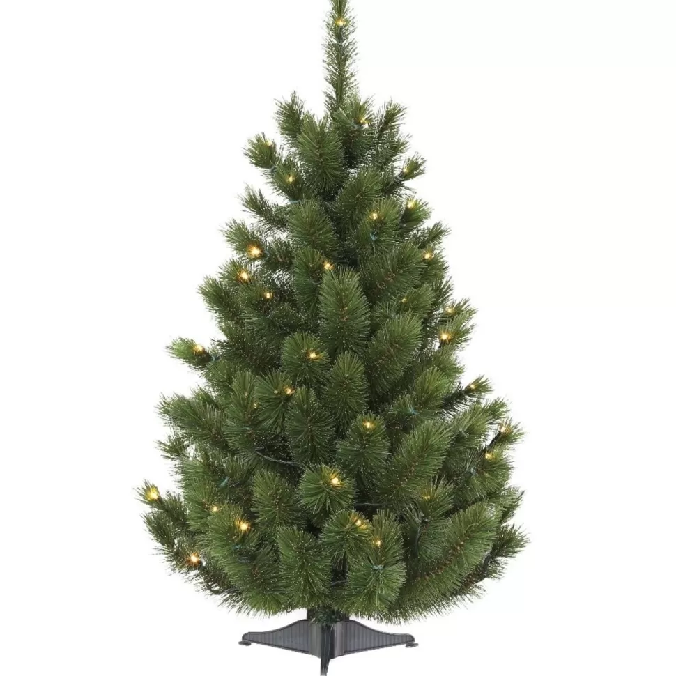Best The Holiday Aisle Siberian Green Spruce Artificial Christmas Tree With Colored & Clear Lights