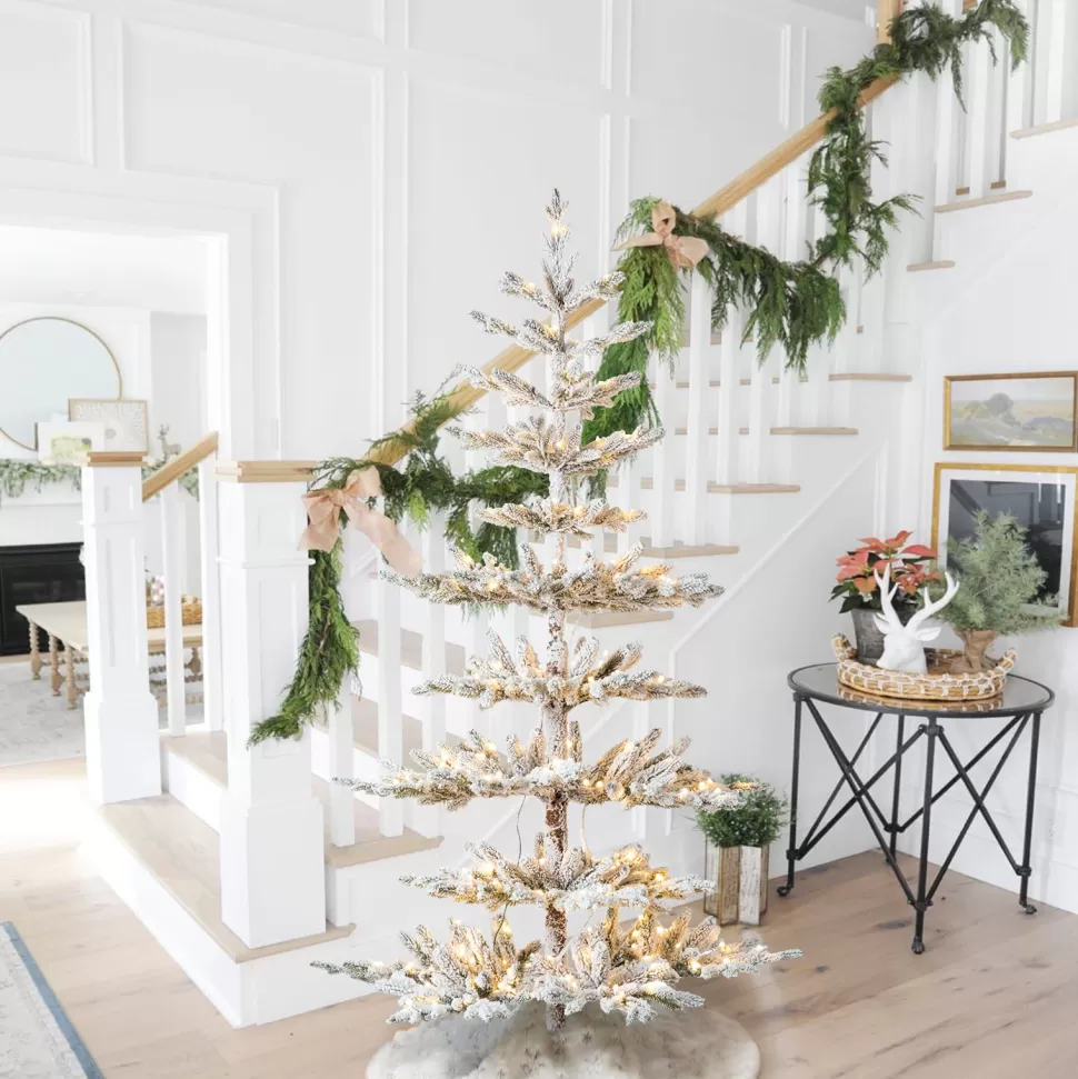 Shop The Holiday Aisle Slender Green Most Realistic Spruce Christmas Tree With Led Lights