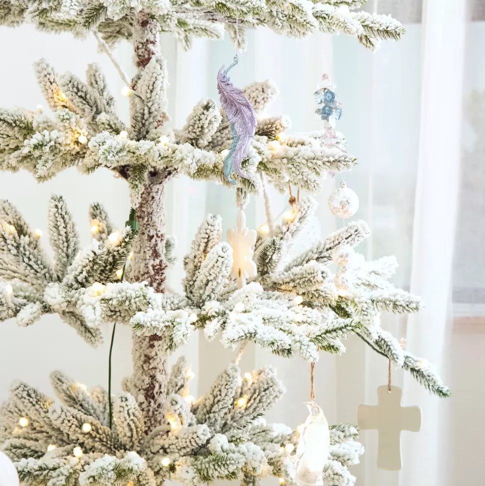 Shop The Holiday Aisle Slender Green Most Realistic Spruce Christmas Tree With Led Lights