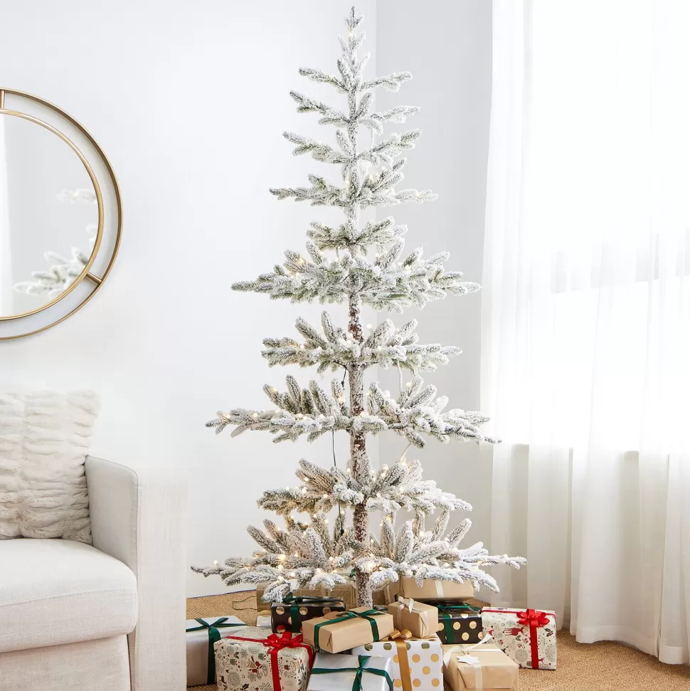 Shop The Holiday Aisle Slender Green Most Realistic Spruce Christmas Tree With Led Lights