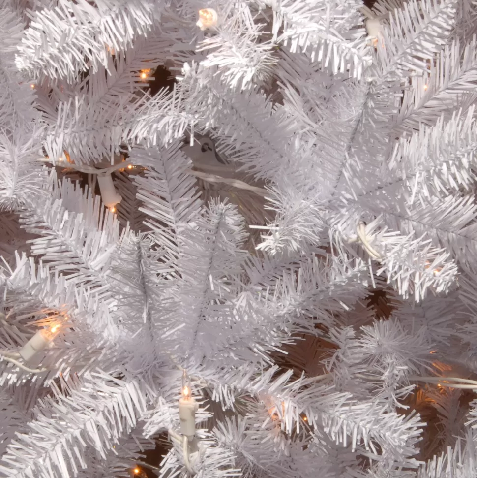 Outlet The Holiday Aisle Slender White Realistic Artificial Fir Christmas Tree With Incandescent Steady/Constant Lights