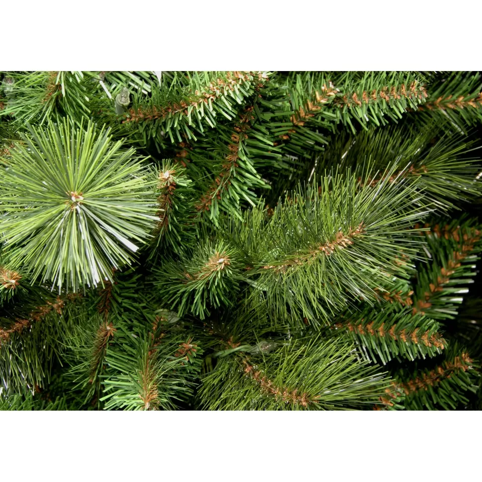 Best Sale The Holiday Aisle Slim 7.5' Green Pine Artificial Christmas Tree With 600 Clear Lights